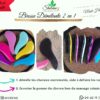 BROSSE DEMELANTE CAPILLAIRE & MASSANTE DU CUIR CHEVELU (2 EN 1)