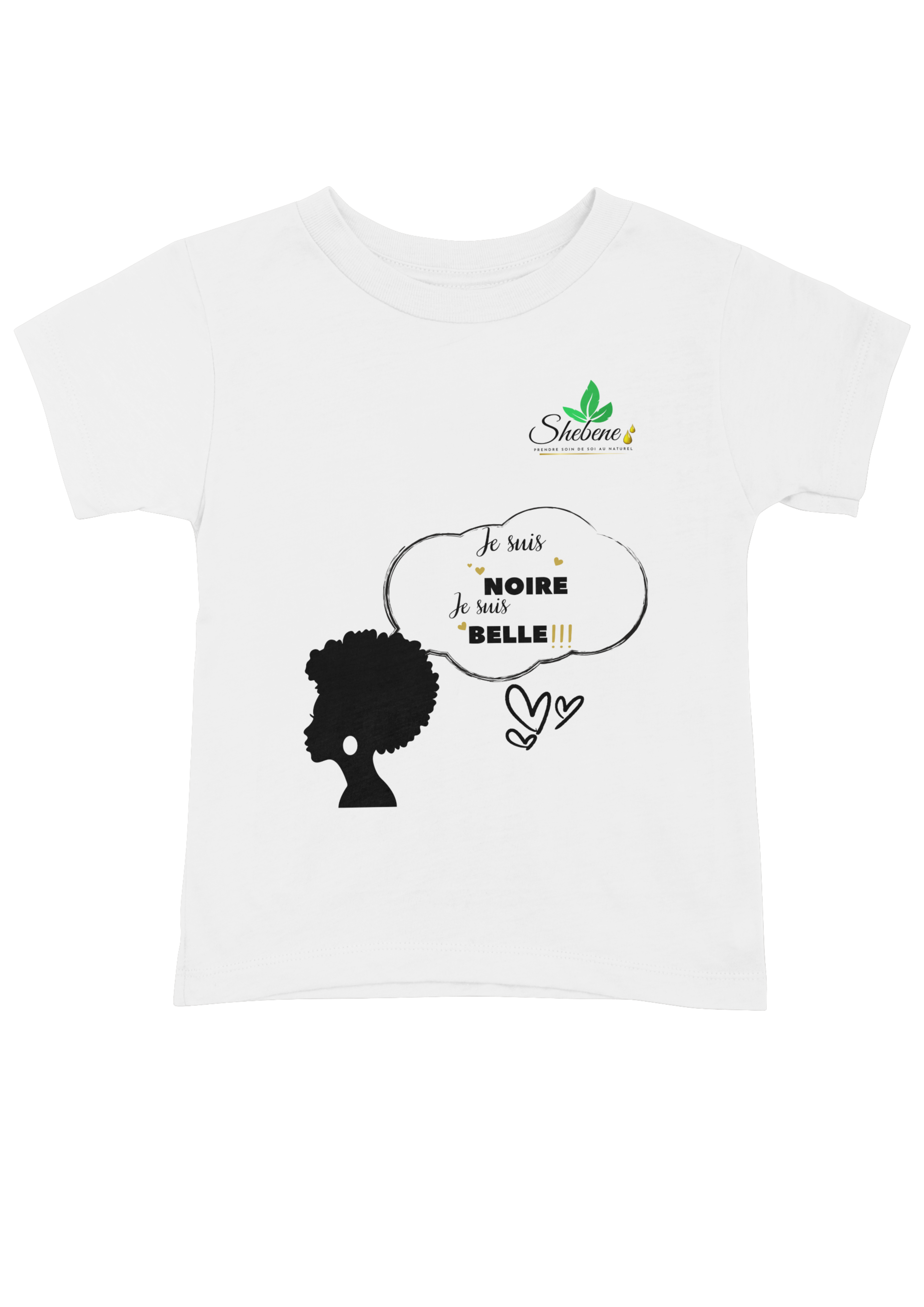 T-SHIRT VALORISANT LA FIERTE ET L'ESTIME DE LA BEAUTE NATURELLE